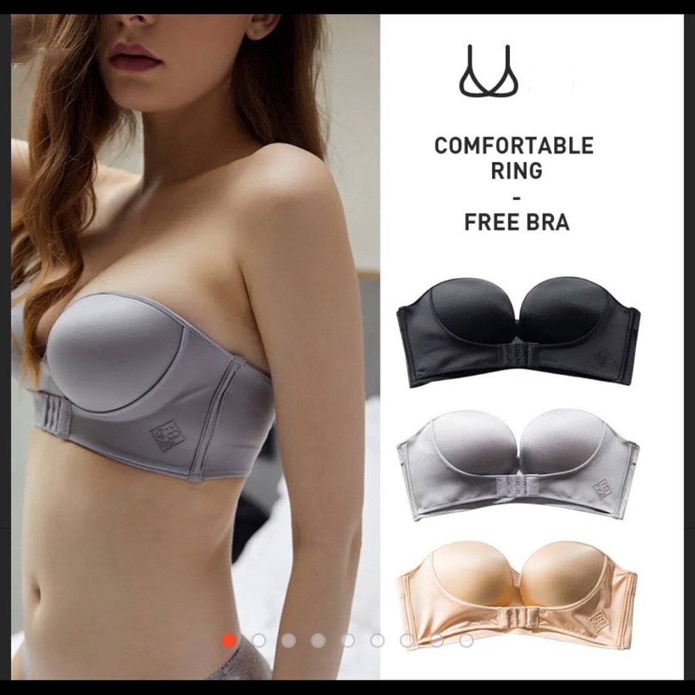 O2 Uplift Strapless Bra - Black